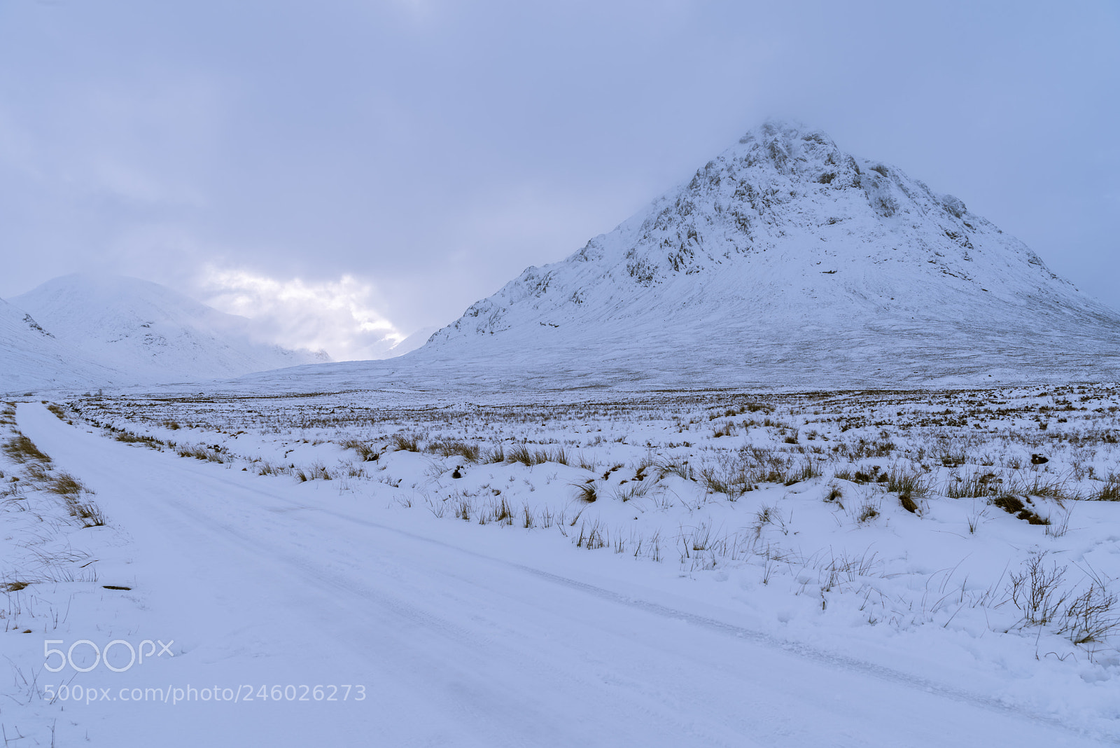 Nikon D810 sample photo. Snowy glen photography