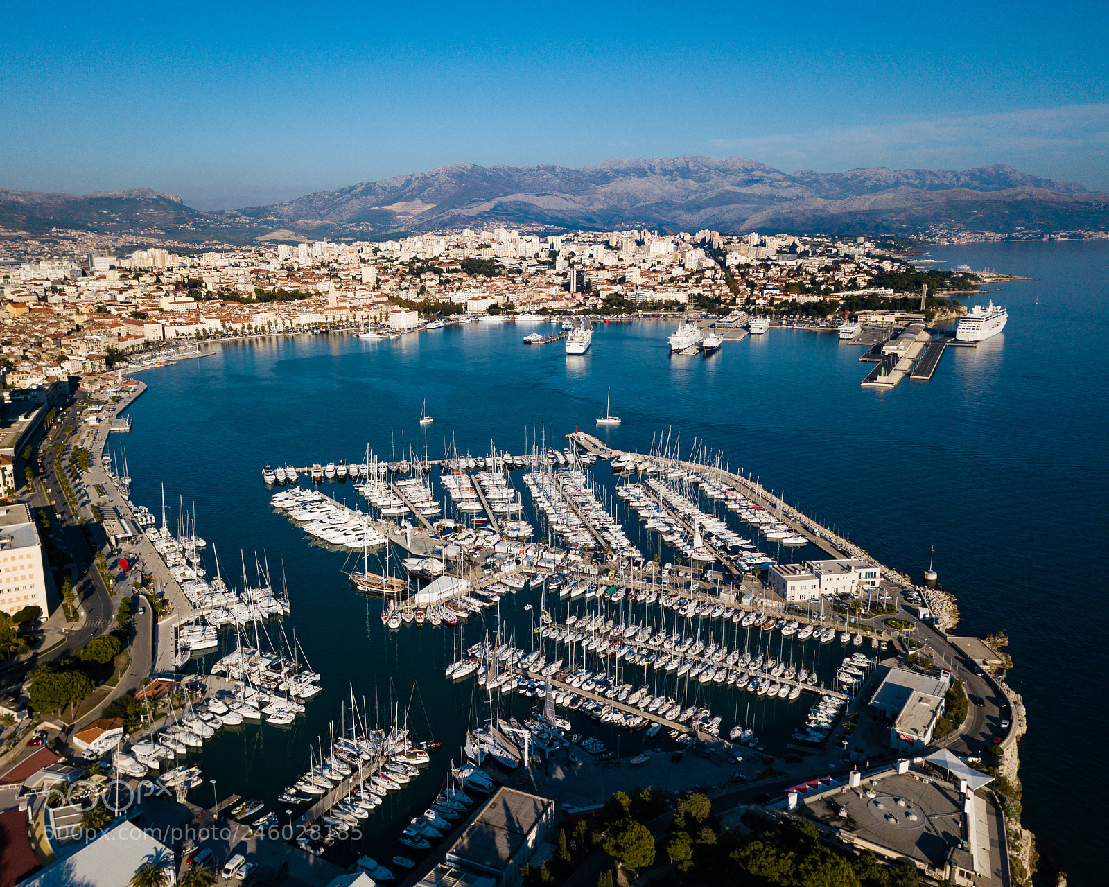 DJI FC220 sample photo. Split marina, croatia photography