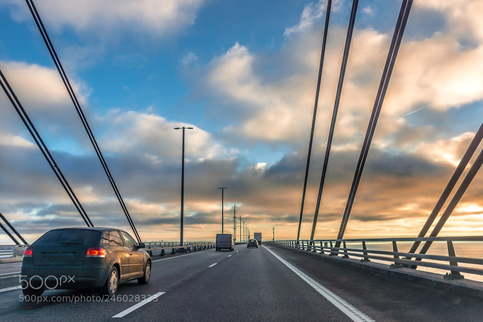 Sony Alpha NEX-7 sample photo. Traffic on the bridge photography