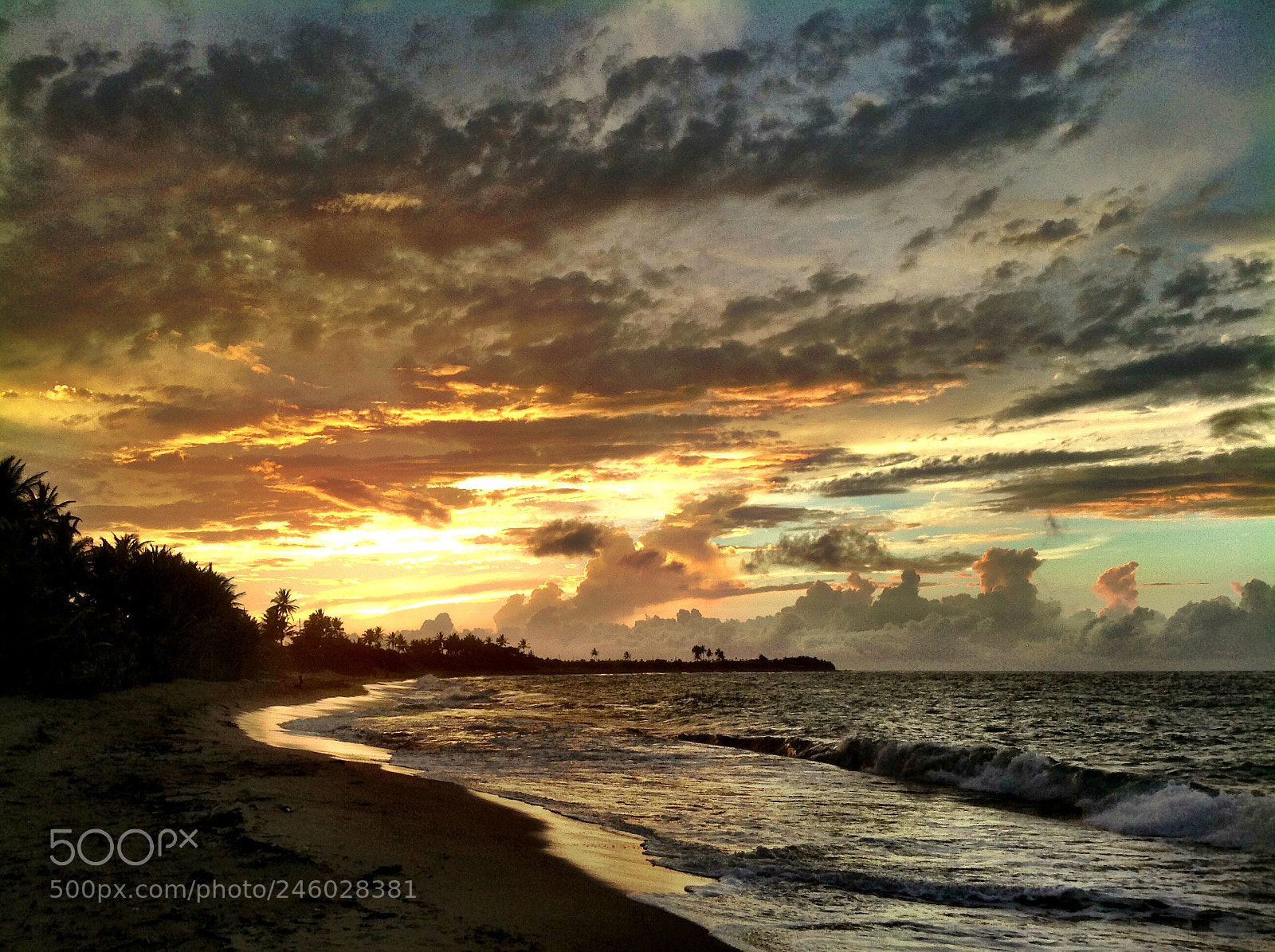 Apple iPad sample photo. Sunset. cabarete, dominican republic photography
