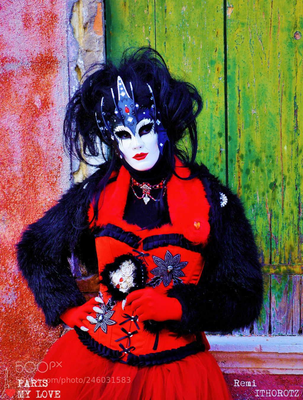 Nikon D300 sample photo. Venice carnival in red photography