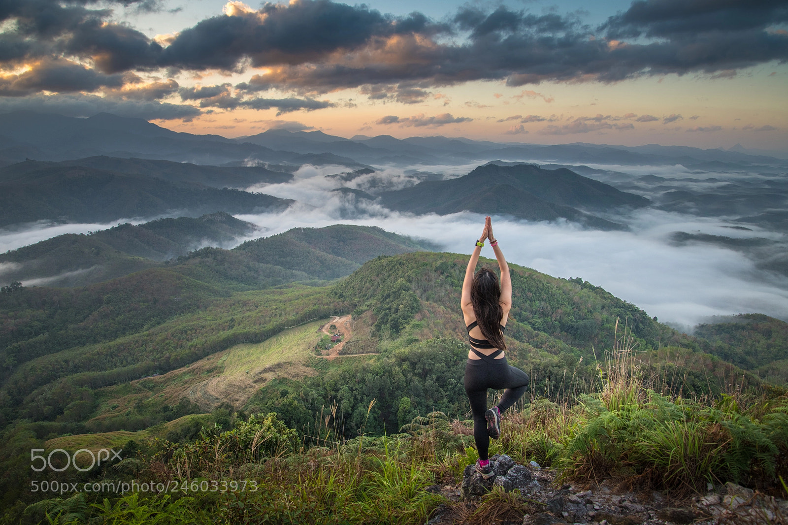 Nikon D850 sample photo. One woman practicing yoga photography
