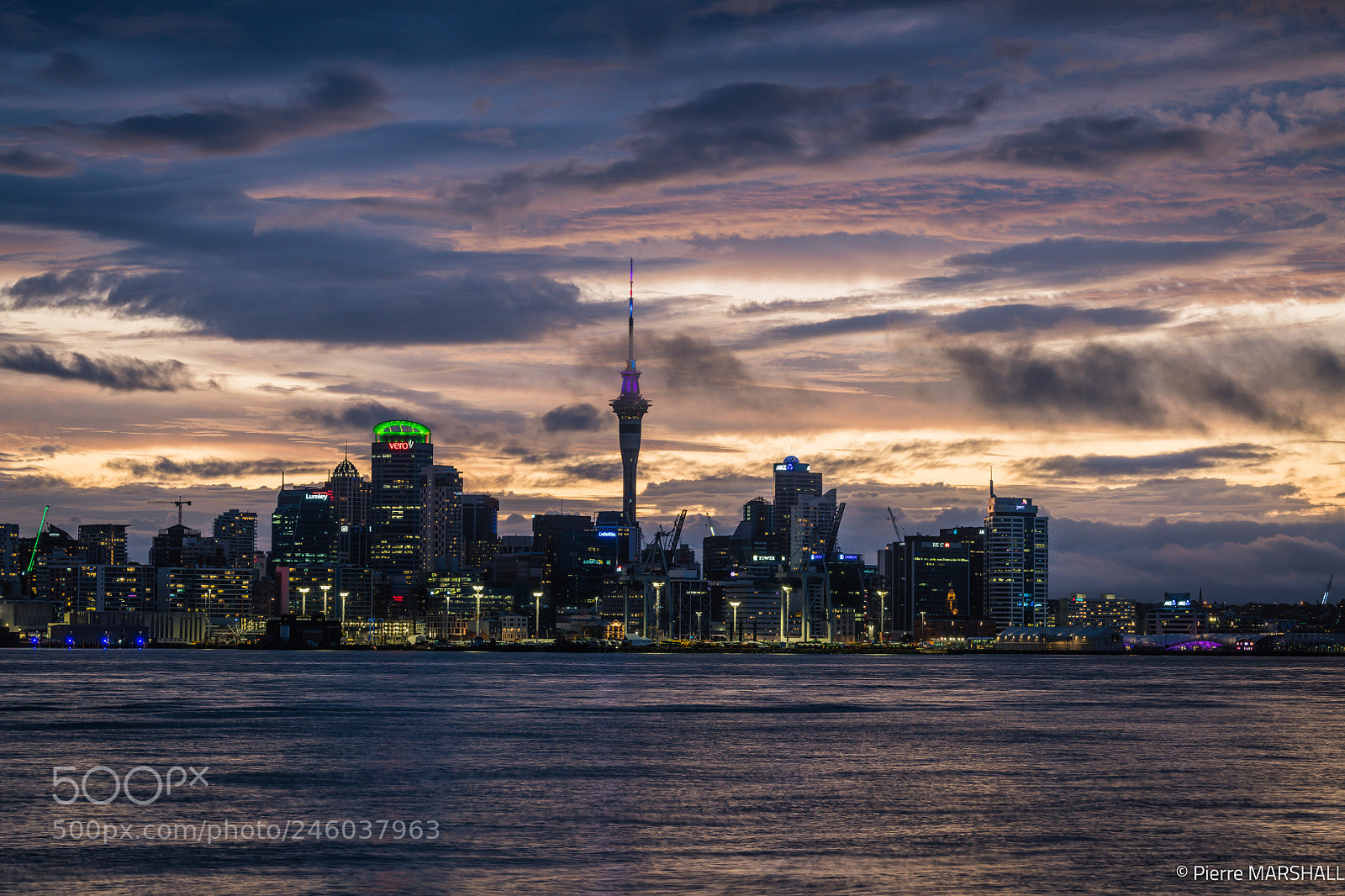 Nikon D850 sample photo. Auckland at dusk photography