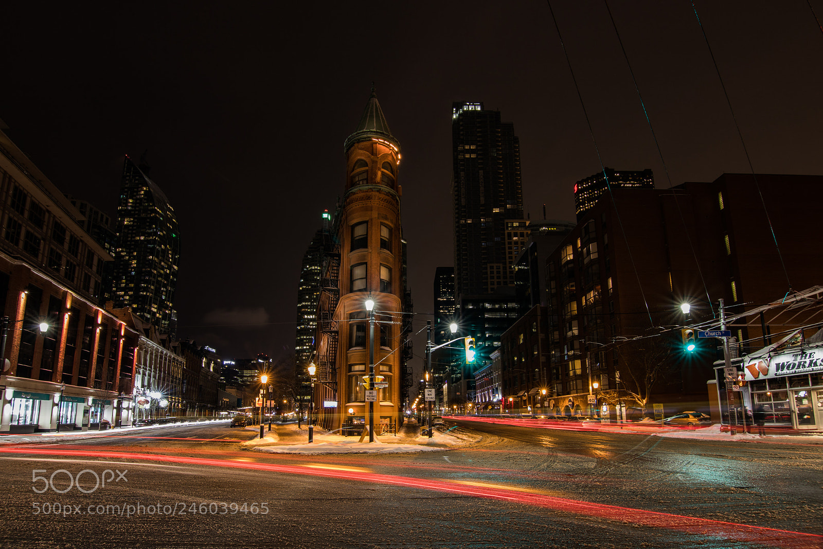Canon EOS 6D Mark II sample photo. Toronto by night gooderham photography