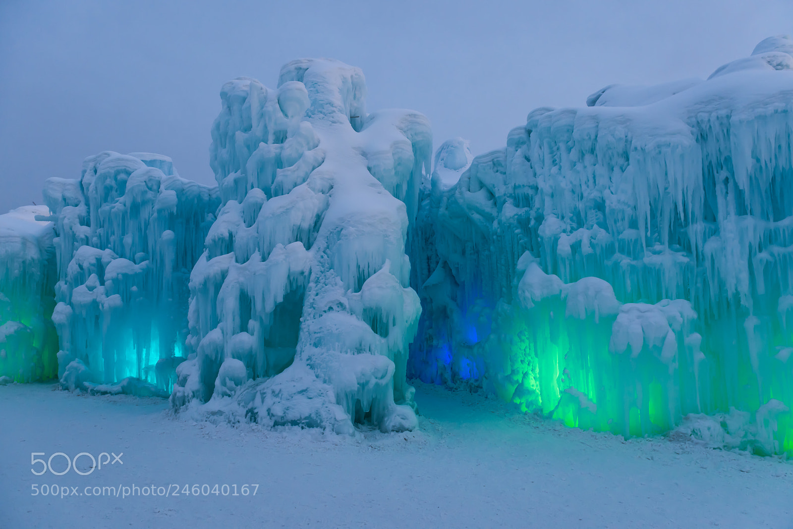Nikon D810 sample photo. Ice castle photography