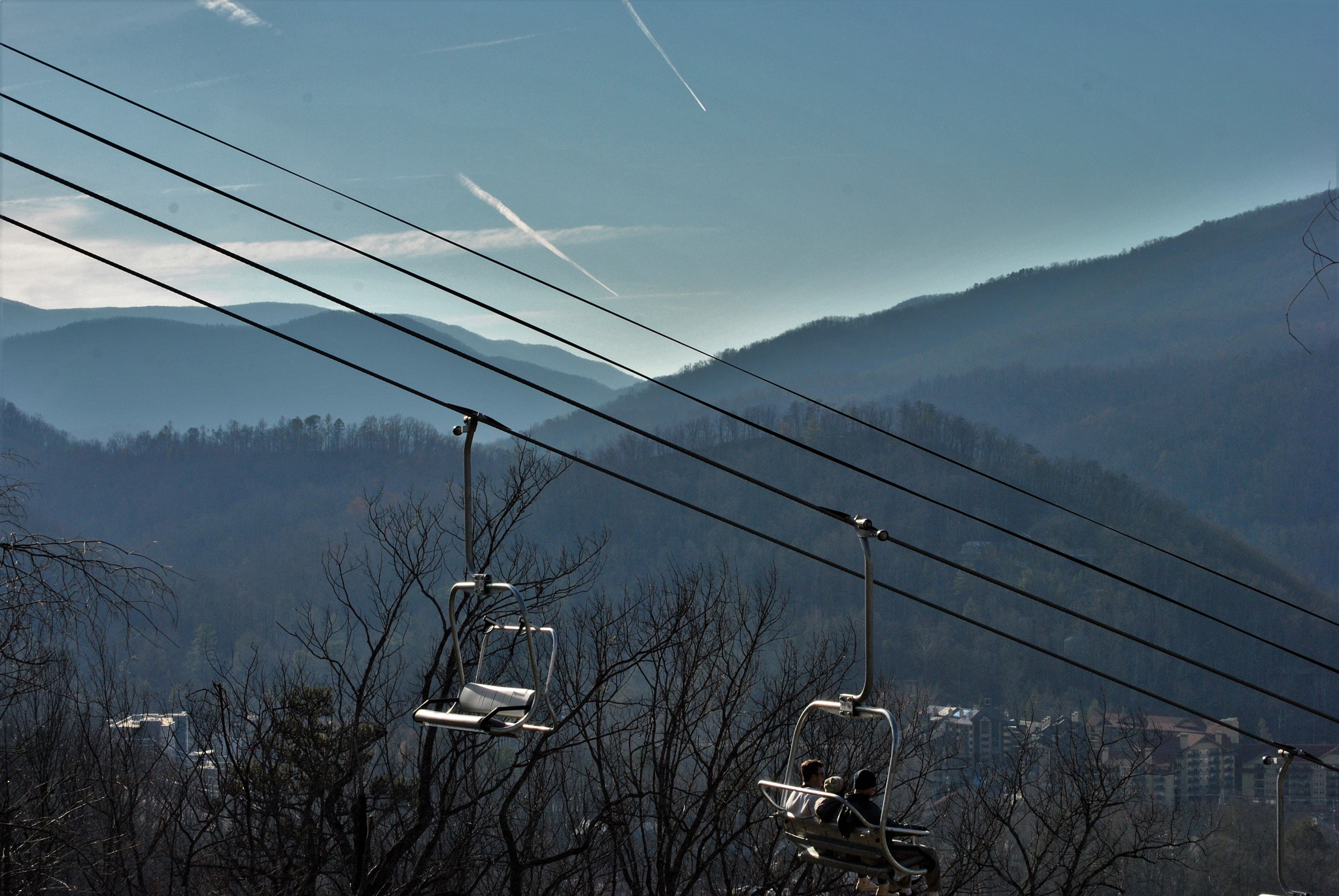 Nikon D3000 sample photo. No snow ski lift... photography