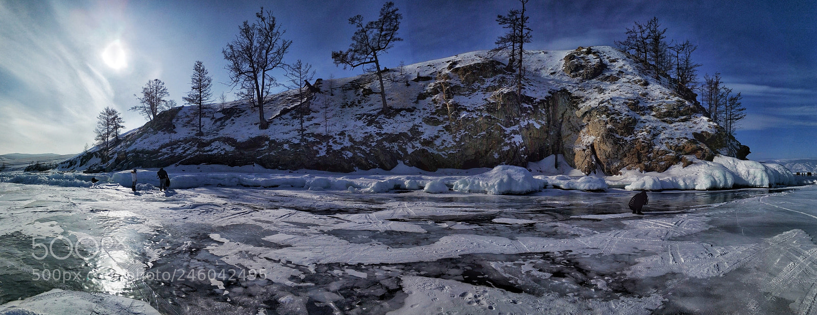 Xiaomi MI6 sample photo. Glacier of lake baikal photography
