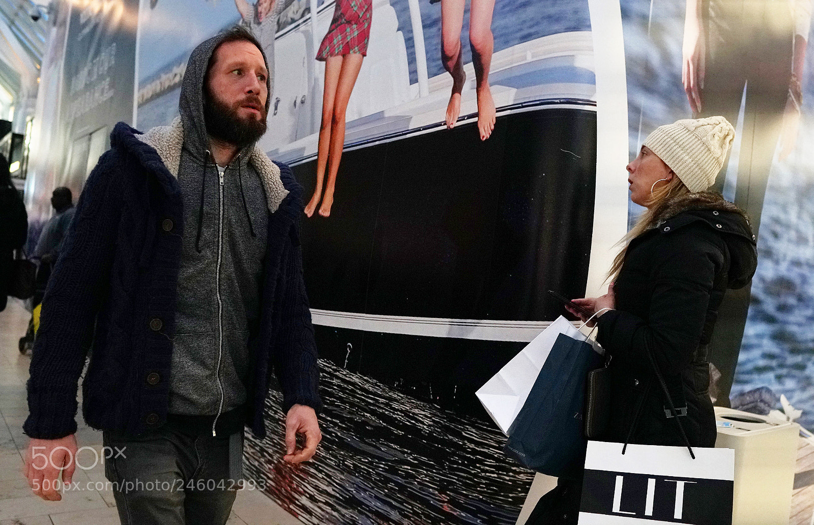 Sony a6500 sample photo. Shoppers at the prudential photography