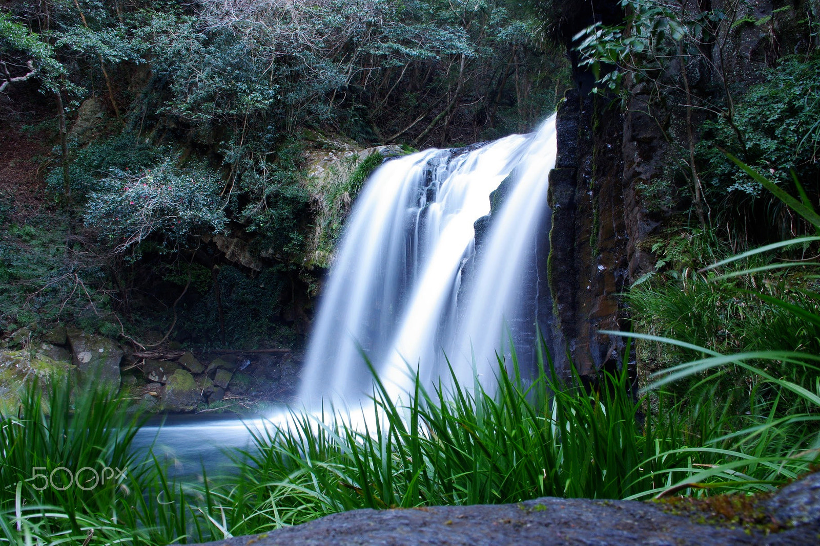 Pentax K-m (K2000) sample photo. Waterfall photography