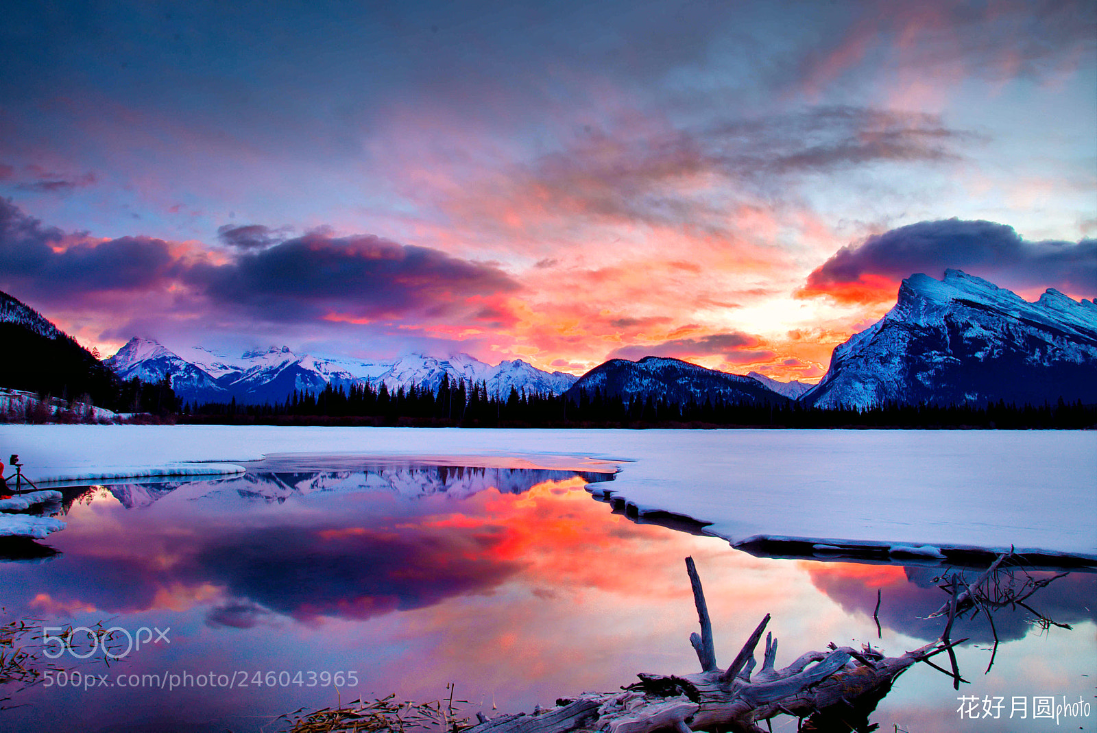 Nikon D610 sample photo. Vermilion lake sunrise photography