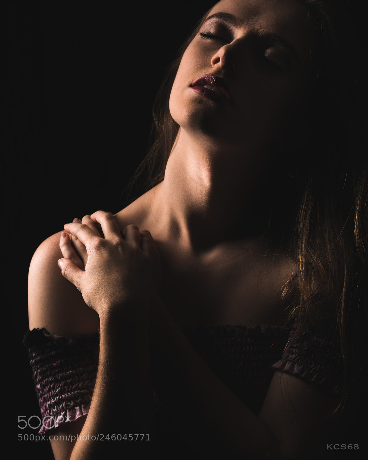 Sony a7R II sample photo. Lexi - low key photography