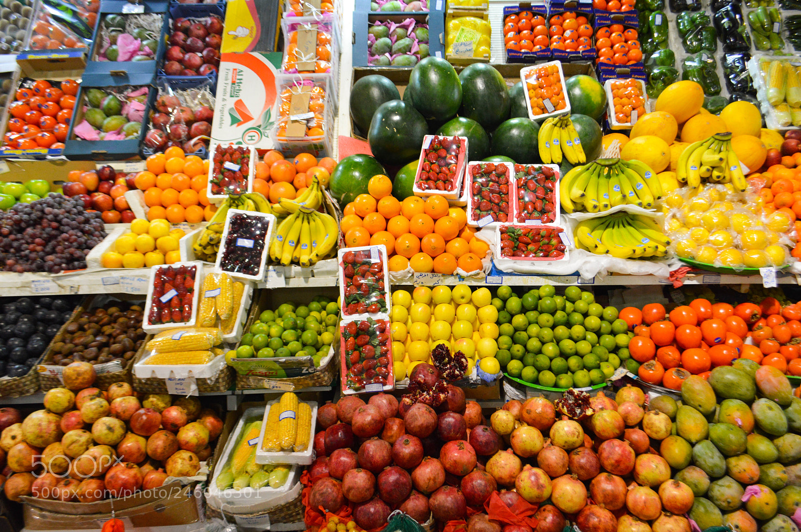Nikon D3200 sample photo. Fruit stand photography