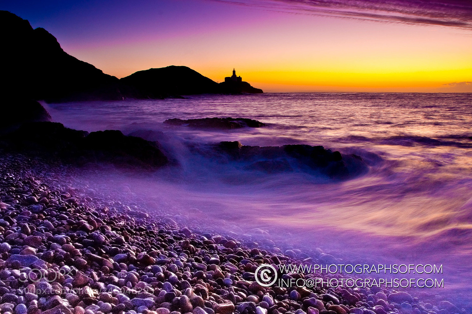 Canon EOS 450D (EOS Rebel XSi / EOS Kiss X2) sample photo. Sunrise at mumbles lighthouse photography