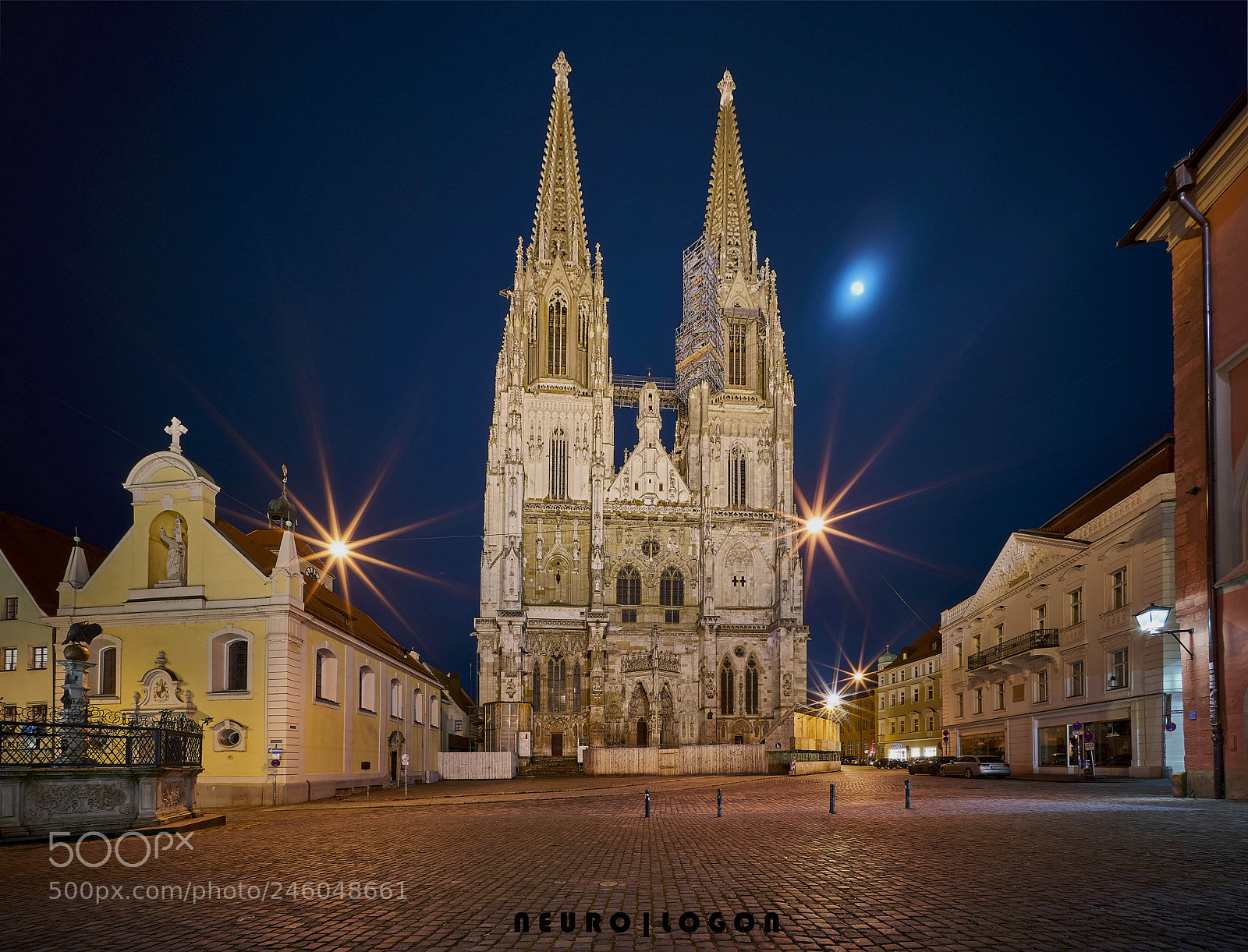 Sony a7R II sample photo. Full moon cathedral photography