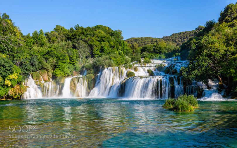 Nikon D610 sample photo. Lower cascade of waterfalls photography