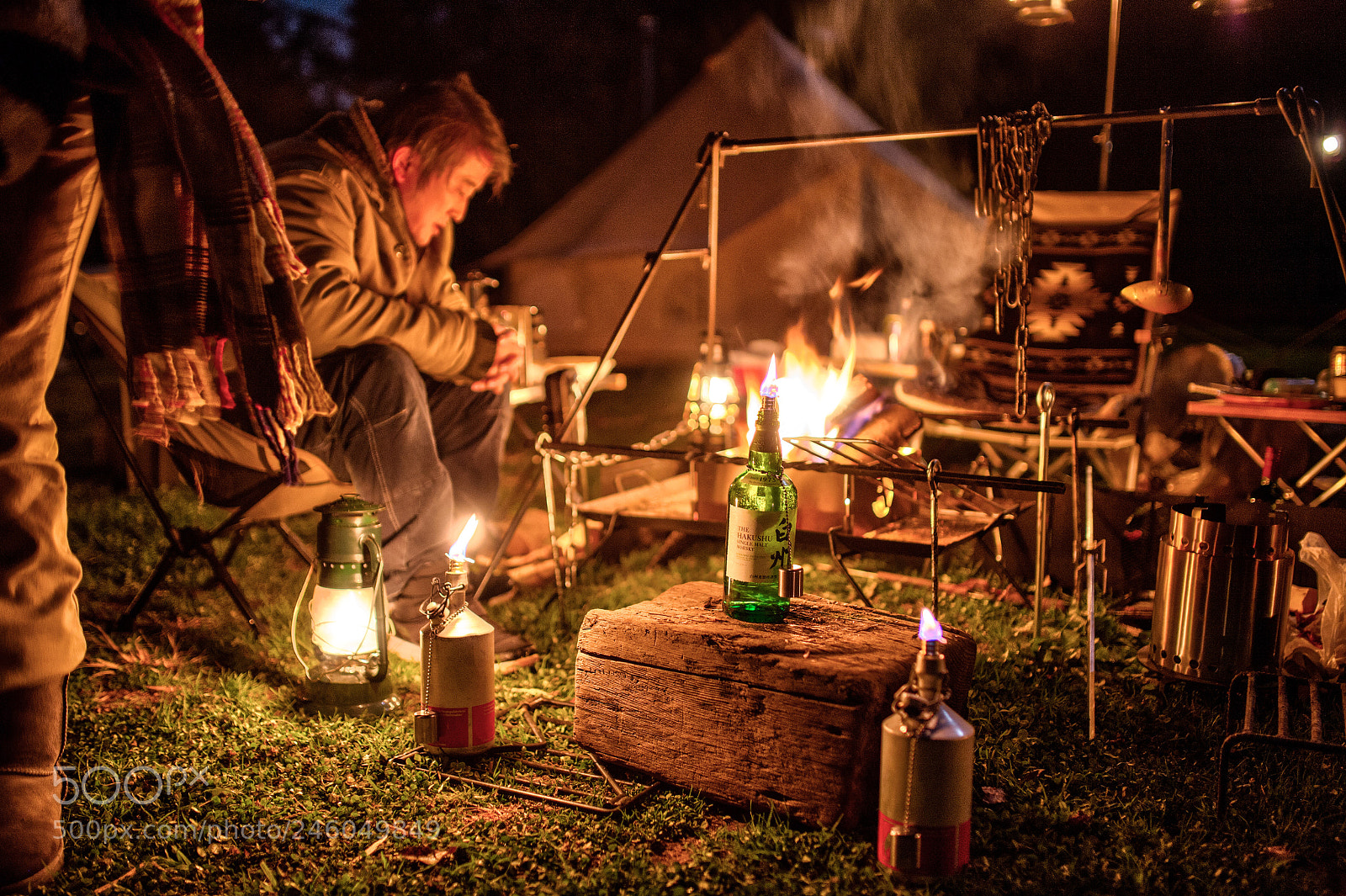 Nikon D4 sample photo. Camping night photography