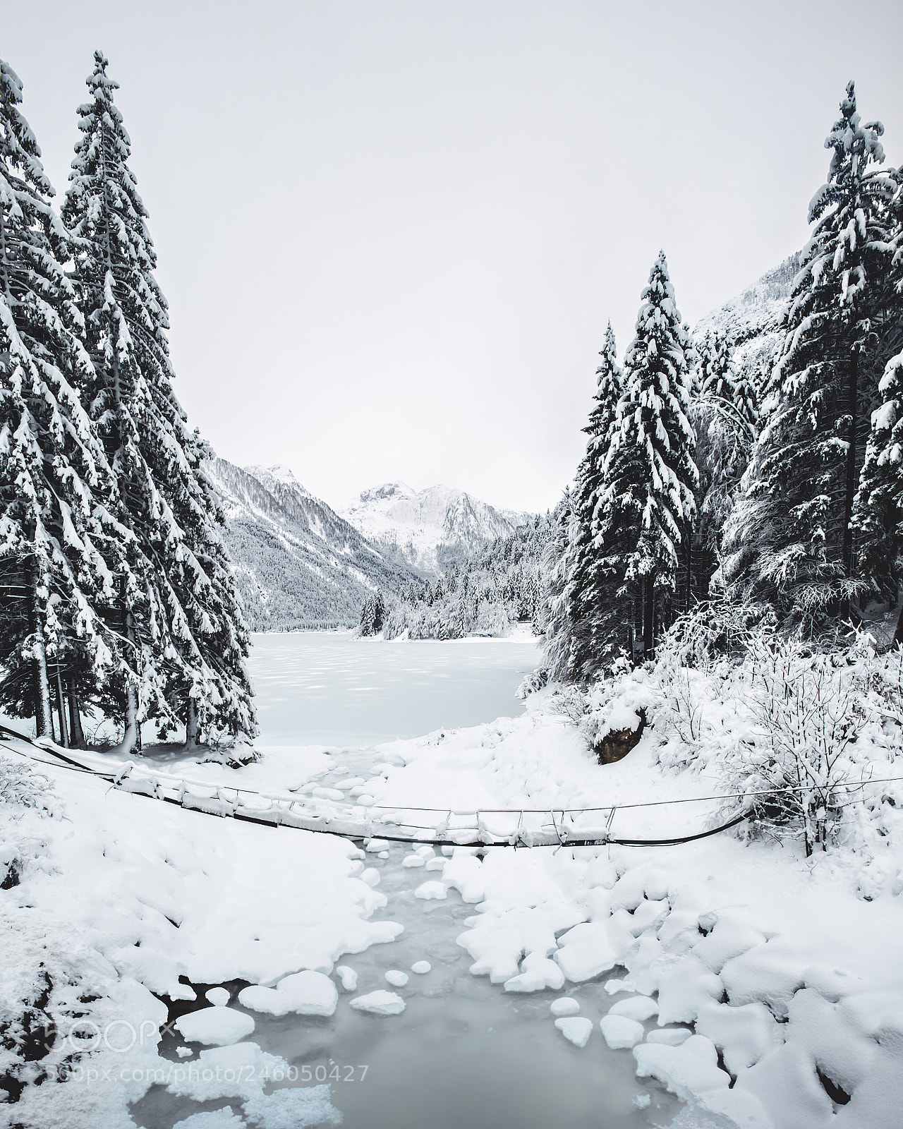 Fujifilm X-T2 sample photo. Frozen lago del predil photography