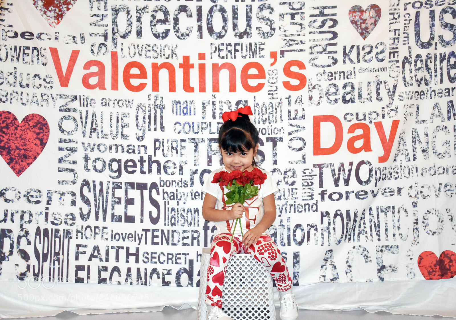 Nikon D3400 sample photo. My daughter's valentine's 2018 photoshoot photography