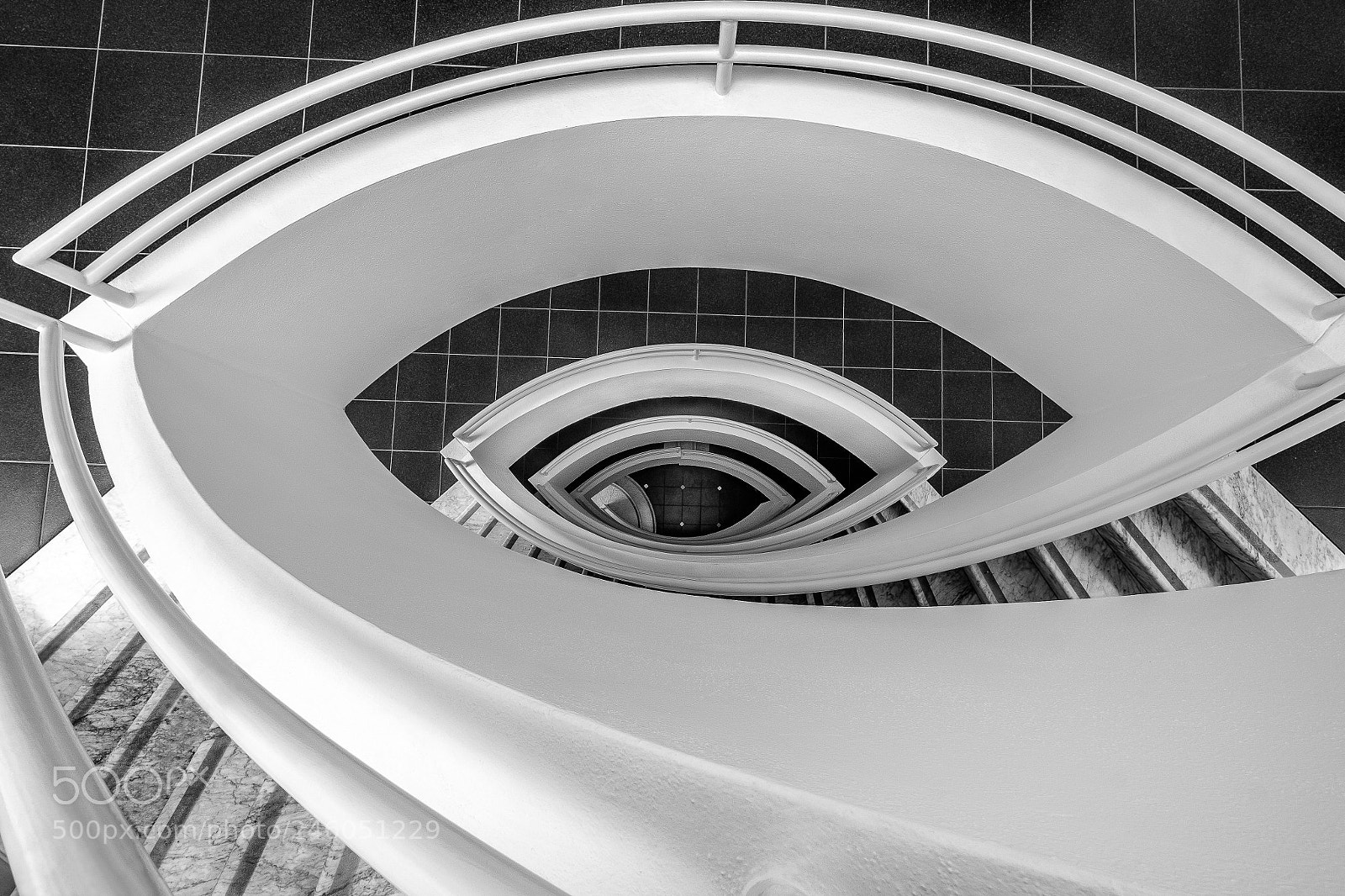 Fujifilm X-T1 sample photo. Munich stairway v photography