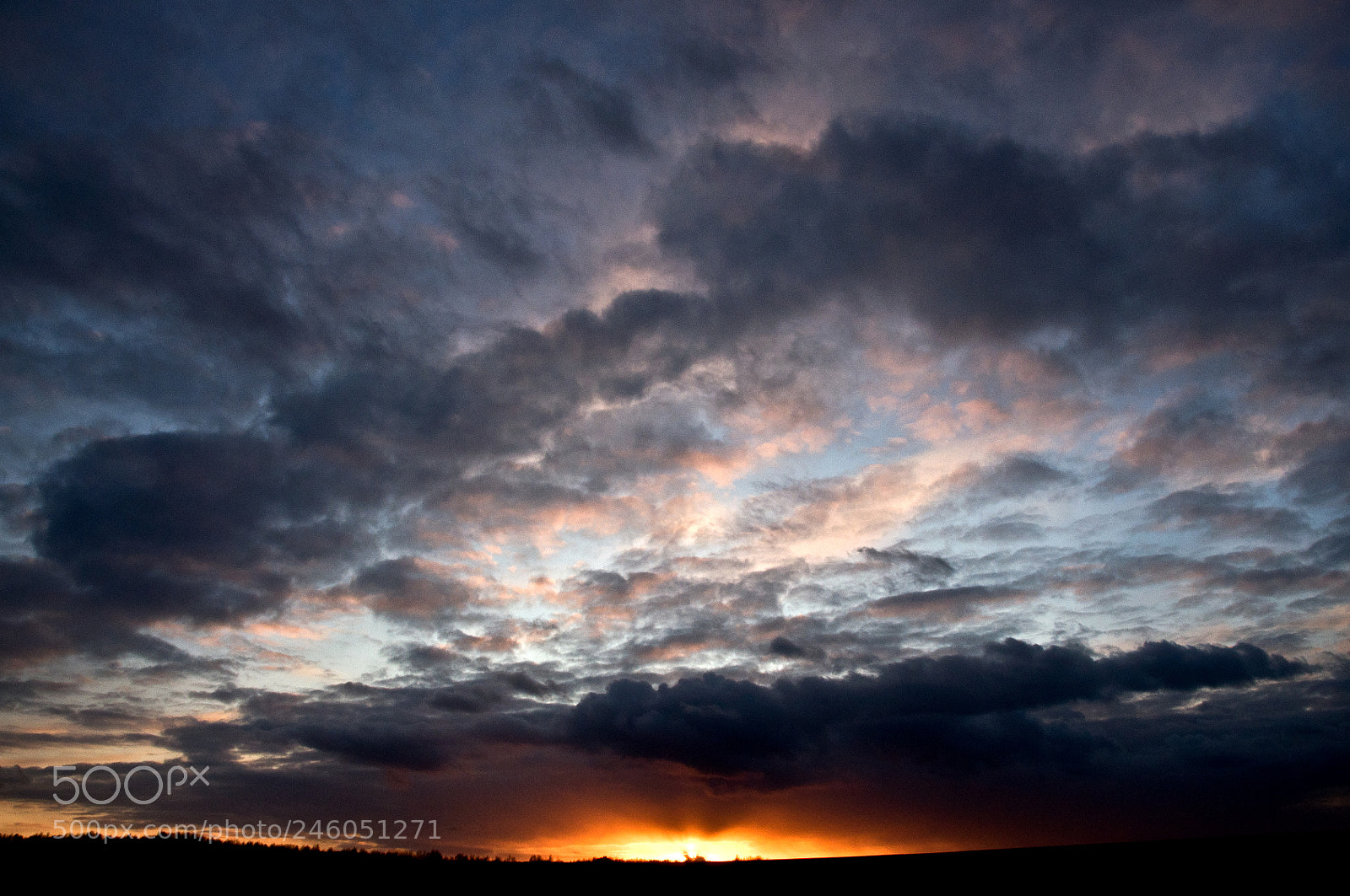 Nikon D90 sample photo. Fiery sunset photography