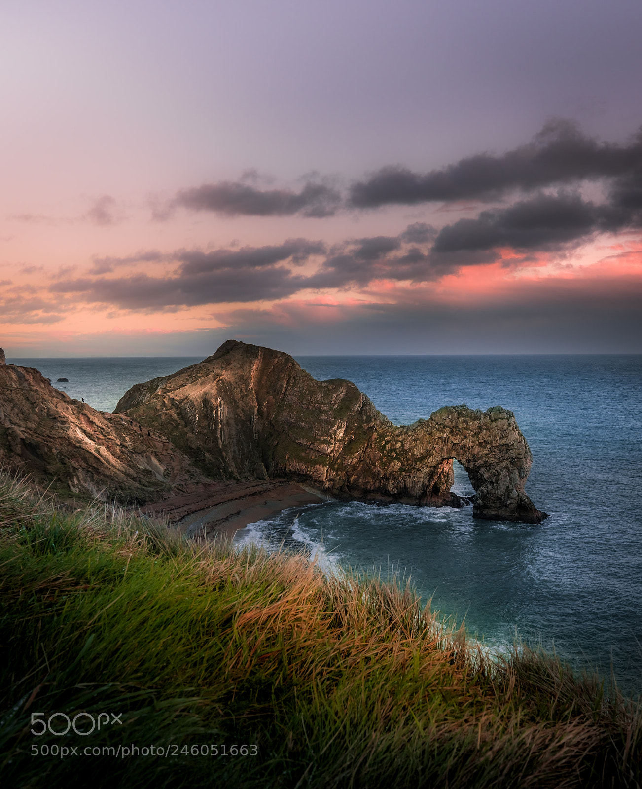 Sony a7R III sample photo. Durdle door portrait photography