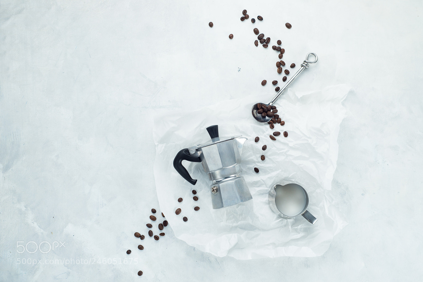 Nikon D800 sample photo. Making coffee concept flat photography