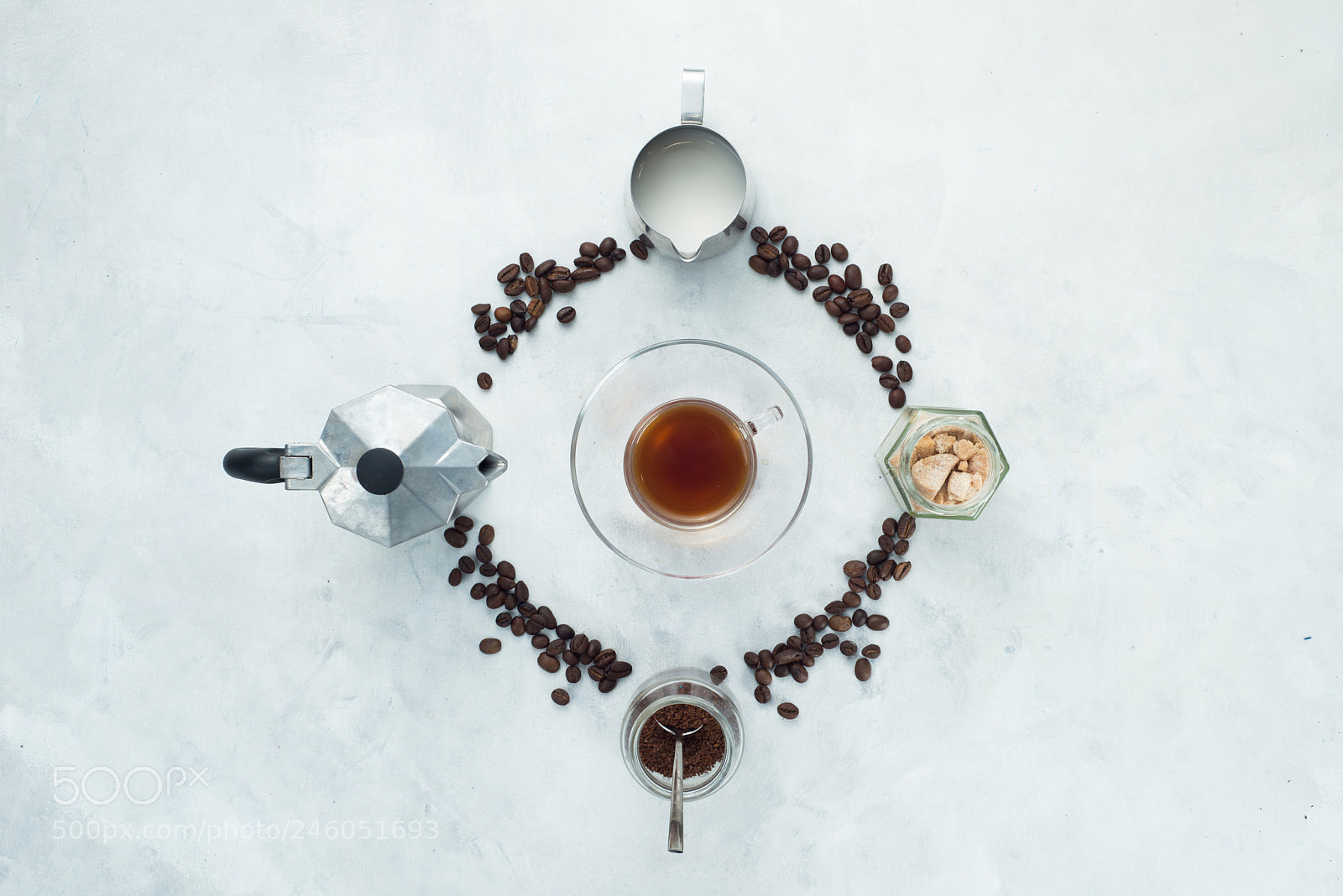 Nikon D800 sample photo. Coffee beans circle with photography