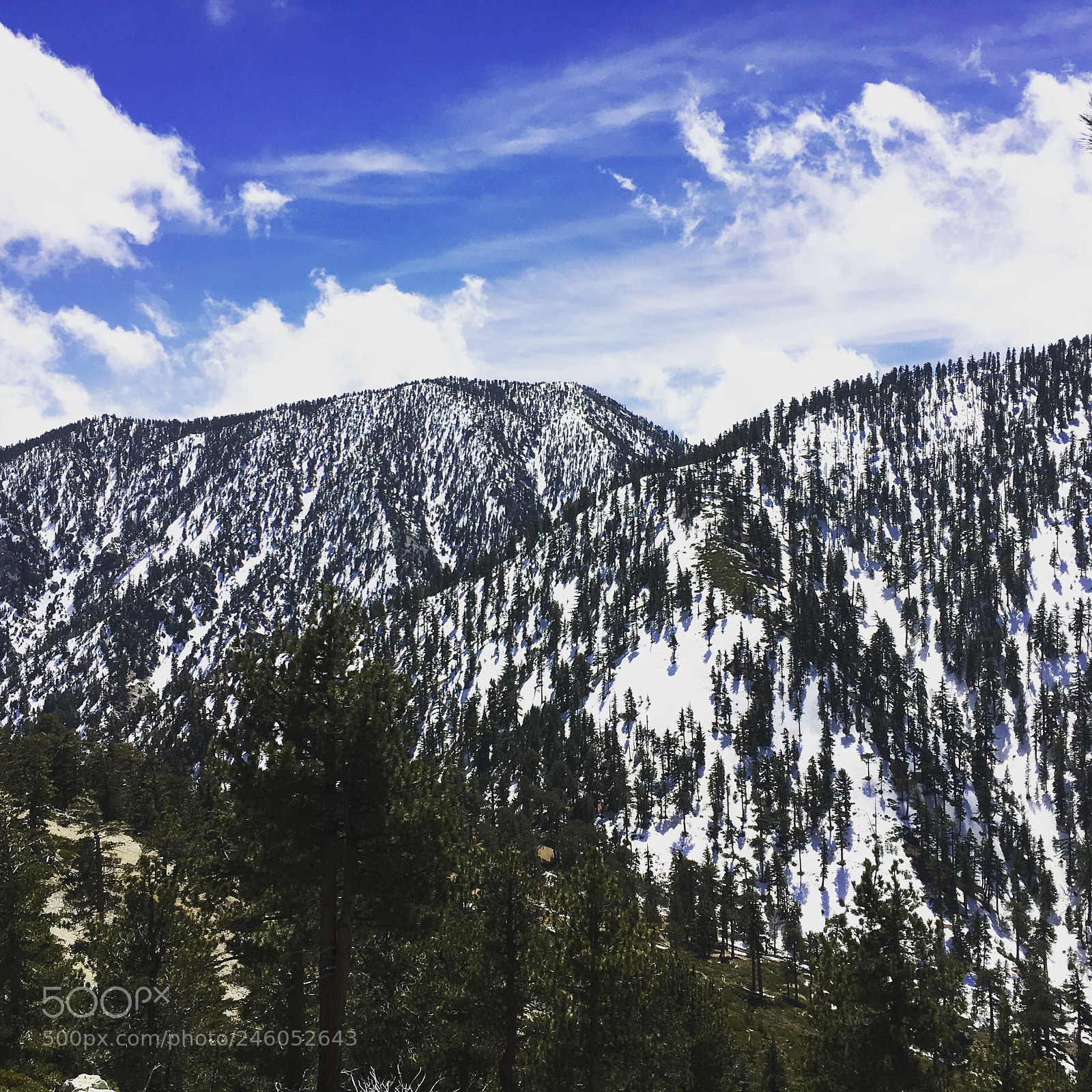 Apple iPhone 6s sample photo. Cucamonga peak winter photography