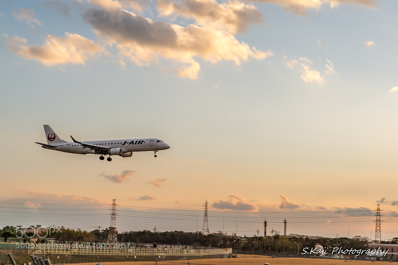 Nikon Df sample photo. Airplane flying evening sky photography