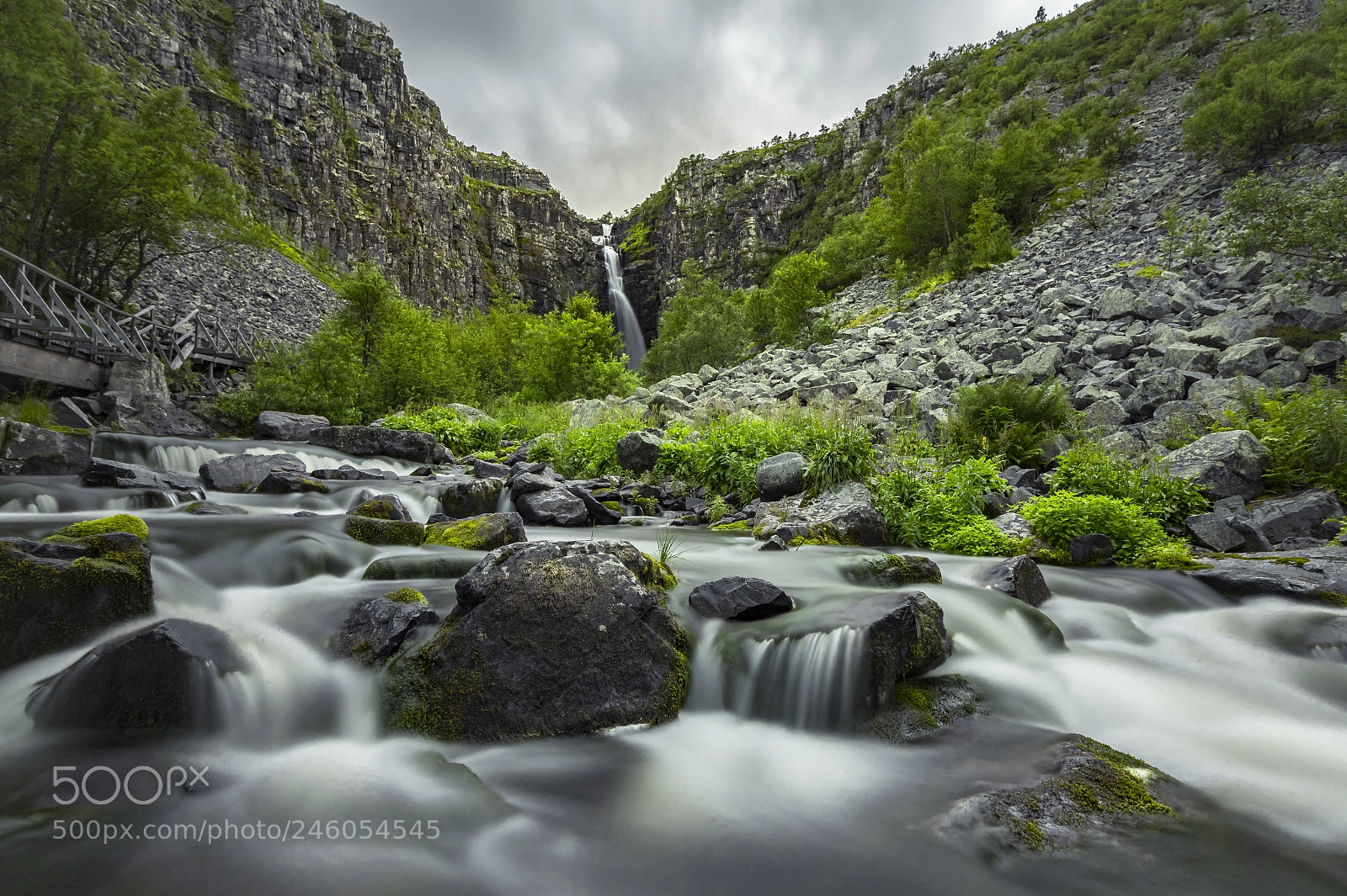 Canon EOS 750D (EOS Rebel T6i / EOS Kiss X8i) sample photo. Njupeskärs water fall photography