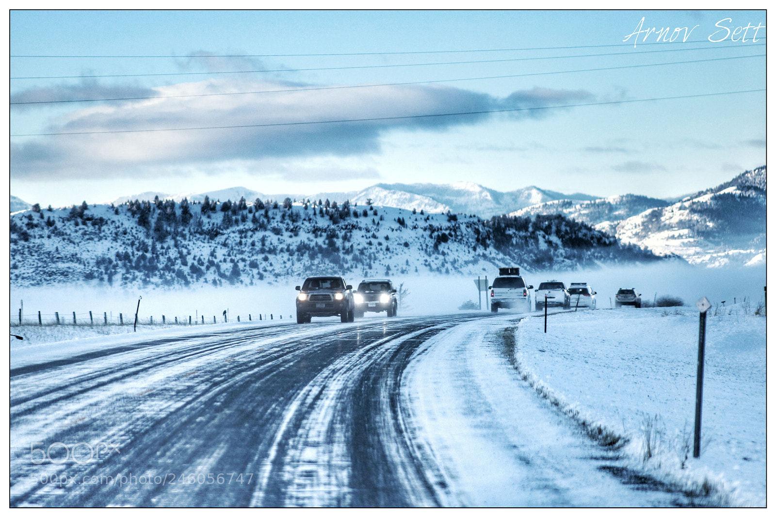 Canon EOS 750D (EOS Rebel T6i / EOS Kiss X8i) sample photo. Snow roads photography