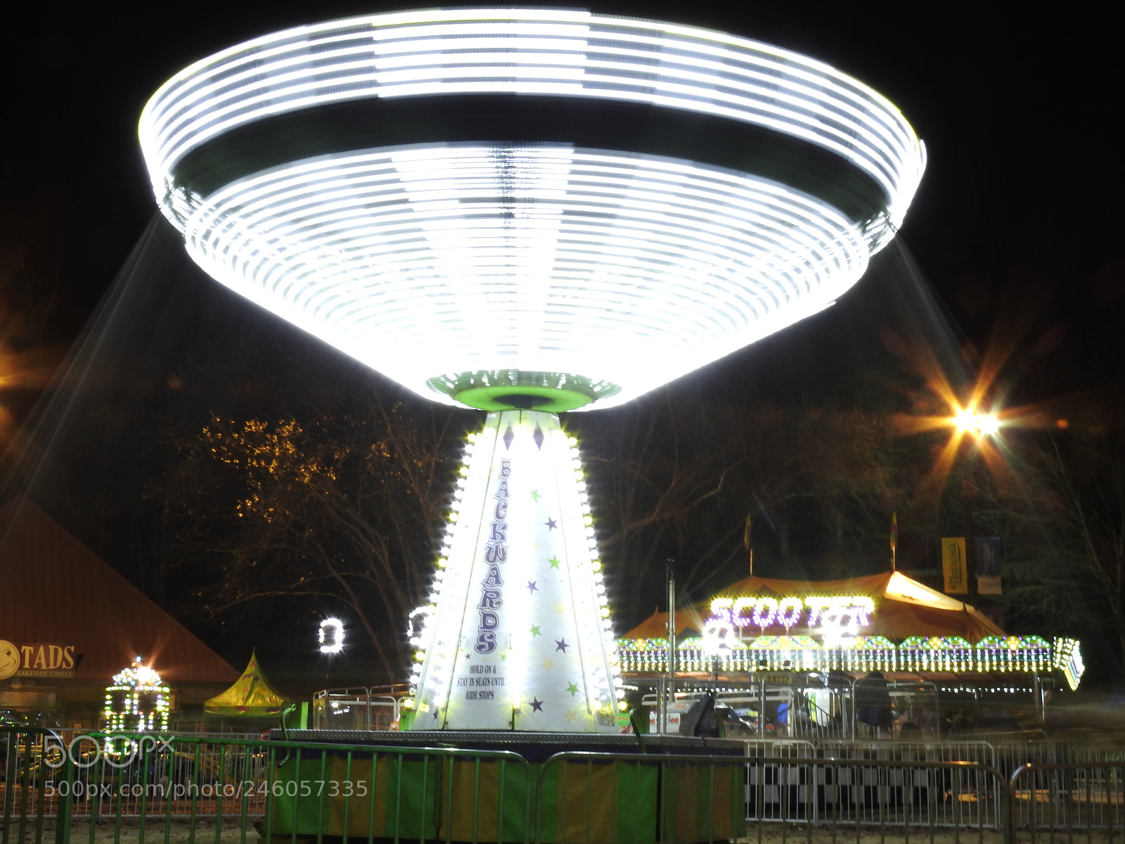 Nikon Coolpix P900 sample photo. Carnival swings photography