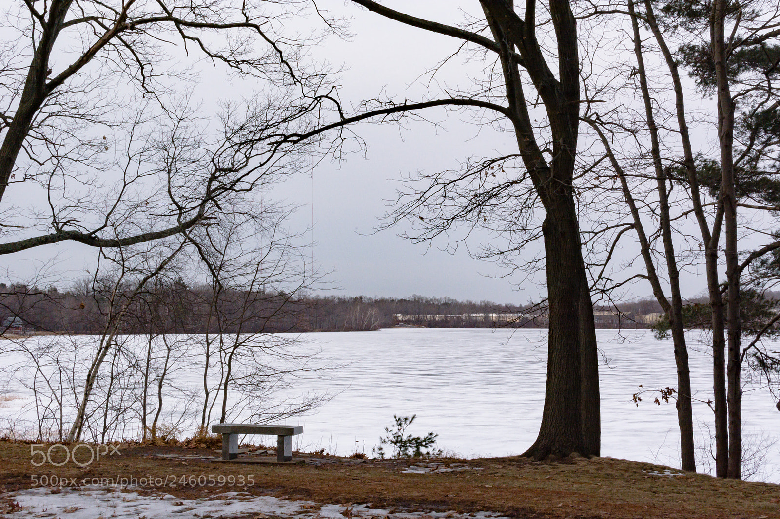 Nikon D7100 sample photo. The frozen lake photography