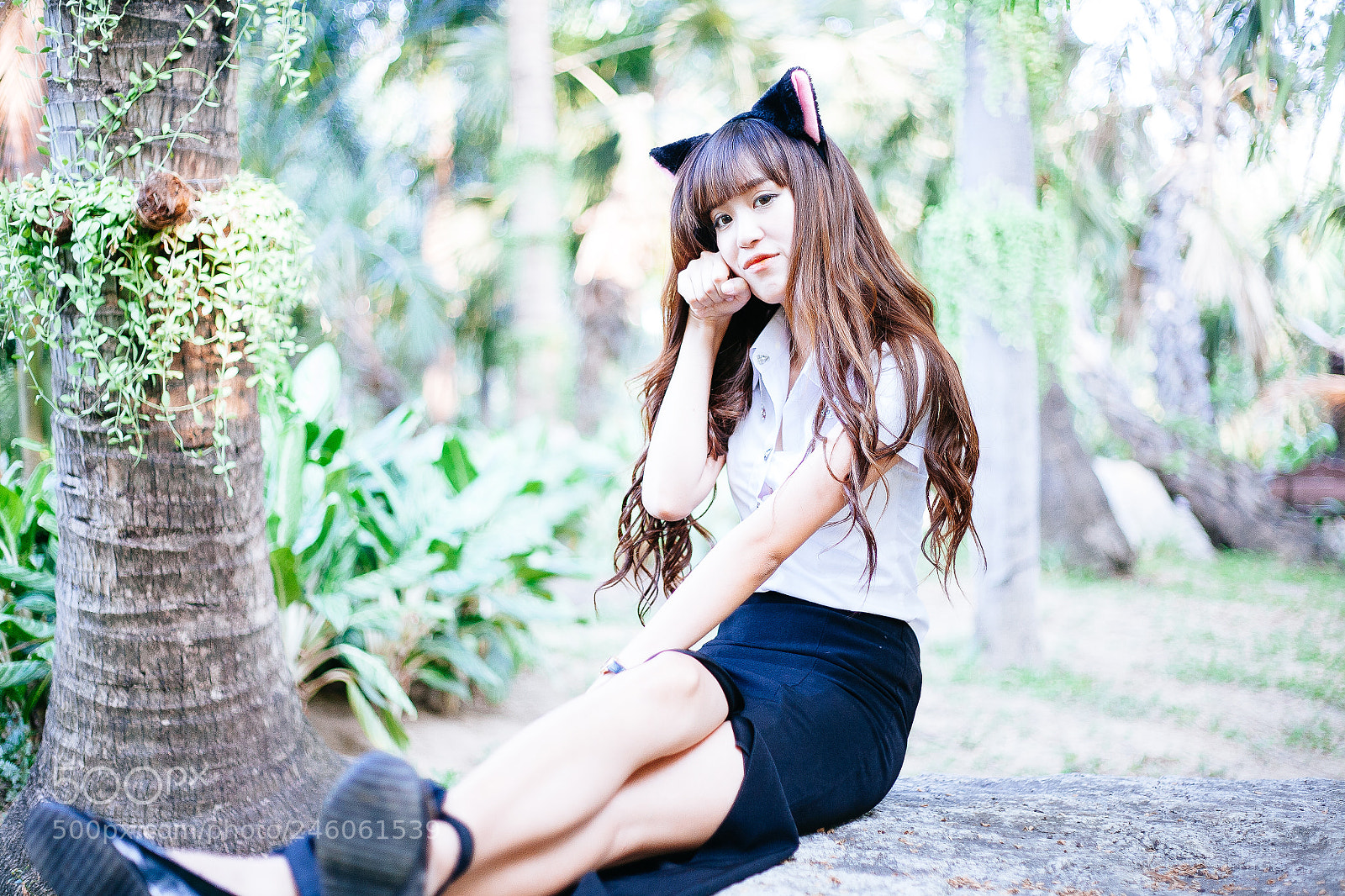 Canon EOS 5D sample photo. Ear cat girl #4 photography
