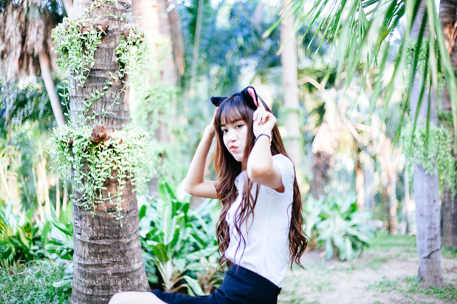 Canon EOS 5D sample photo. Ear cat girl #8 photography