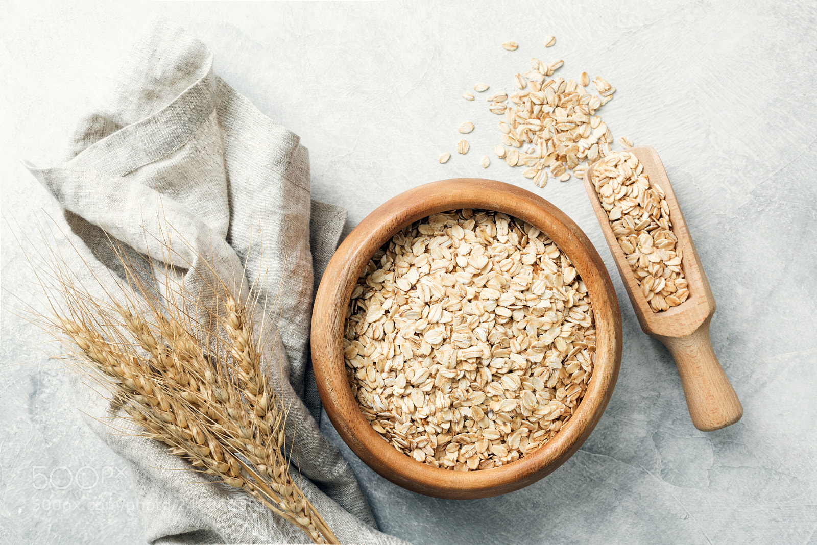 Nikon D810 sample photo. Rolled oats in wooden photography