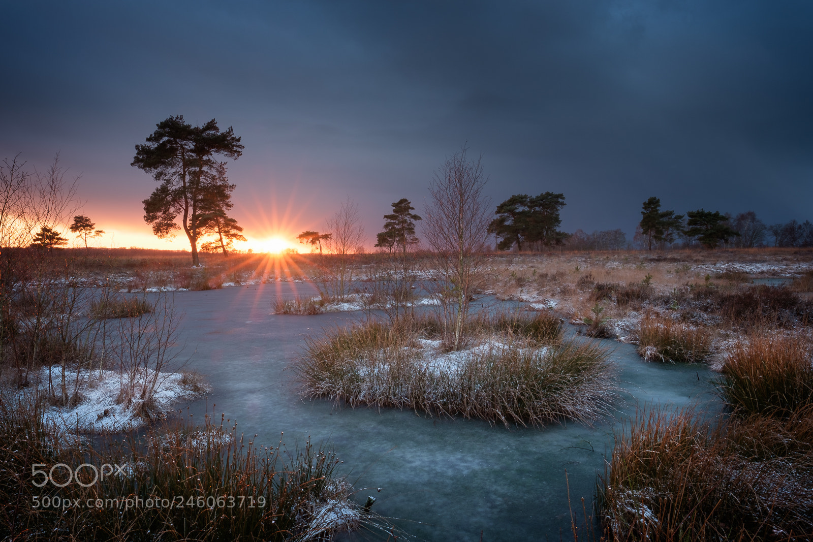 Fujifilm X-T2 sample photo. Sunset in the moor photography