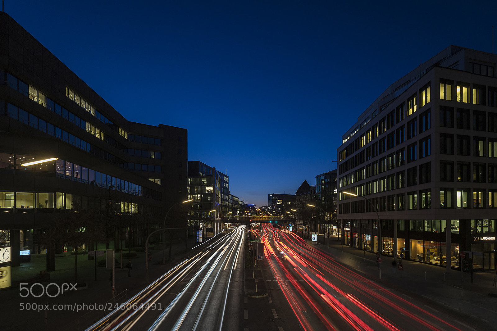 Sony a7R sample photo. Hamburg - blue hour photography