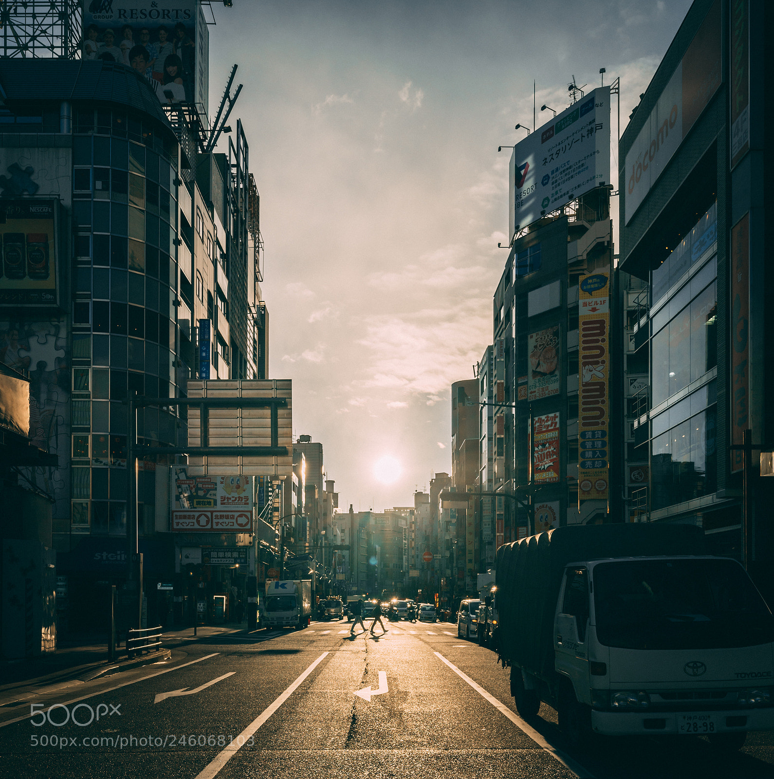 Sony a7R II sample photo. Kobe sunset photography