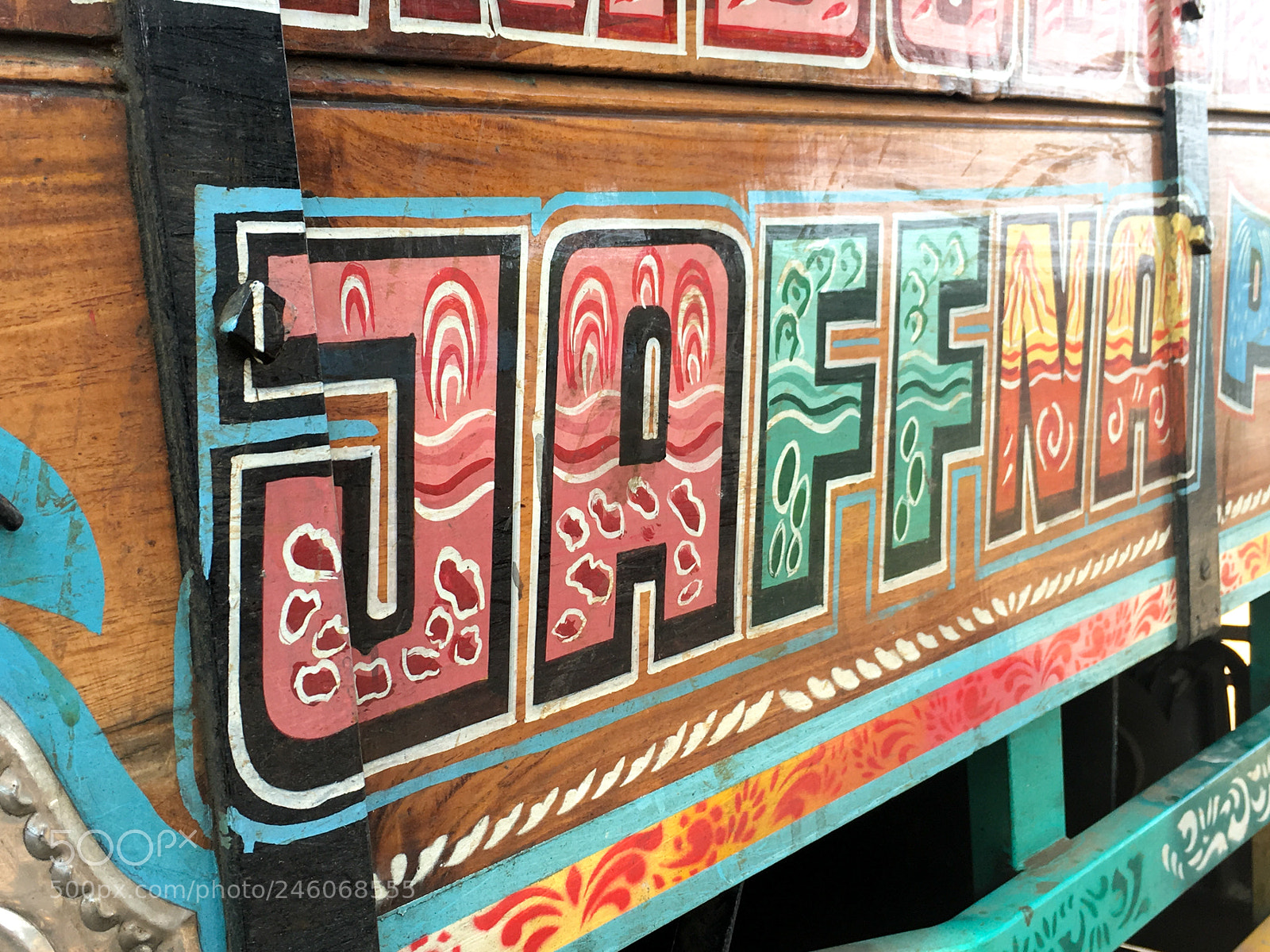 Apple iPhone 6s sample photo. Hand-painted truck decorations in photography