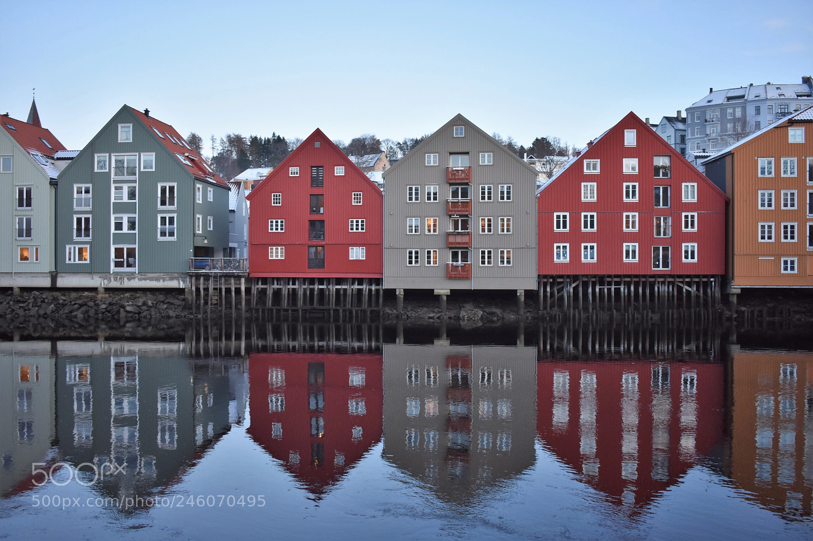 Nikon D3400 sample photo. Trondheim / reflection photography