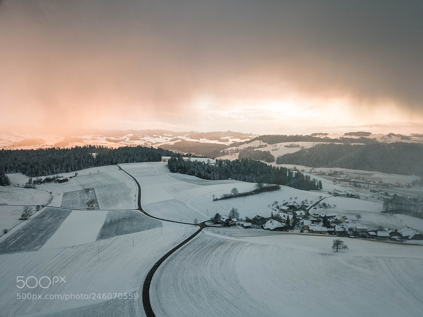 DJI FC220 sample photo. Winter photography