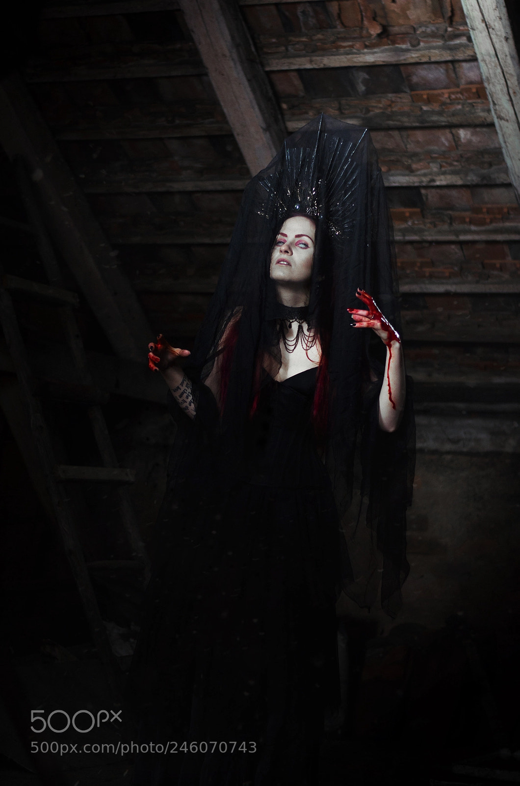 Nikon D5100 sample photo. Lady in black iii. photography