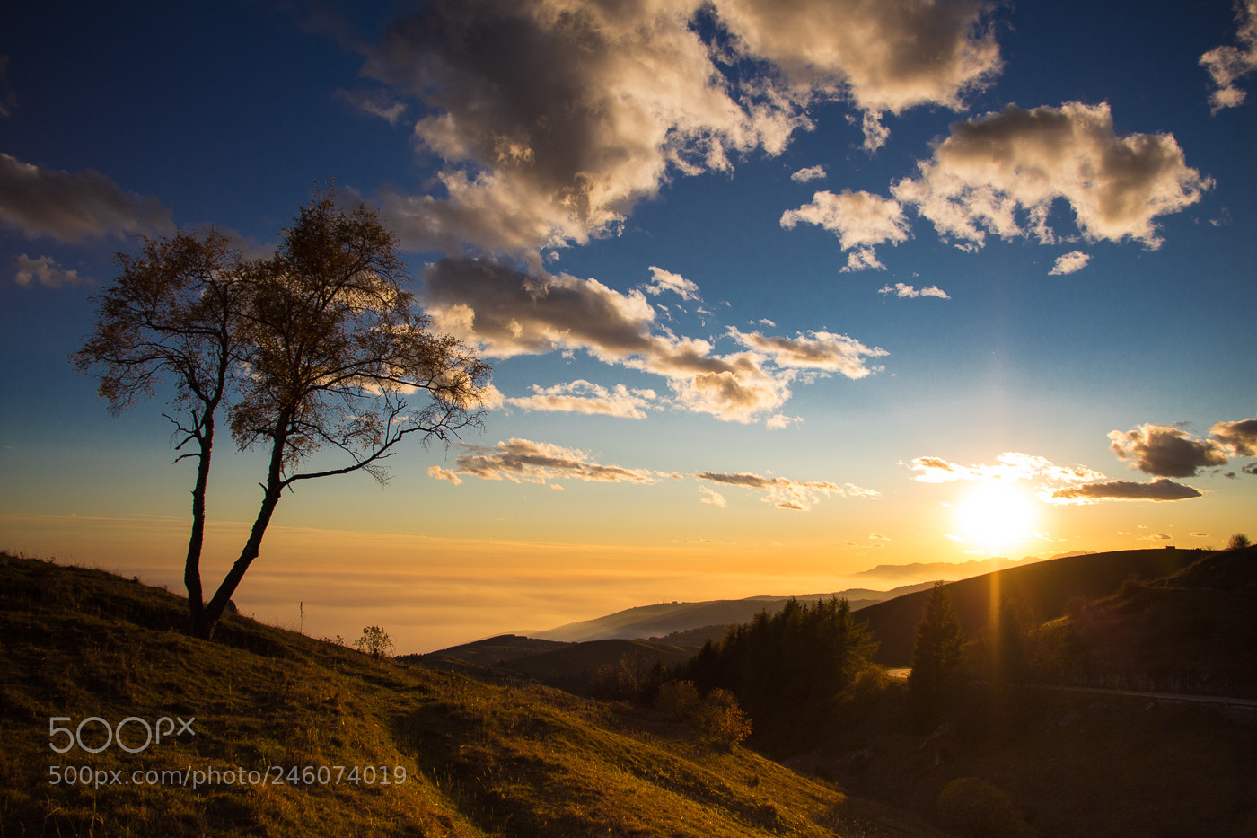 Canon EOS 700D (EOS Rebel T5i / EOS Kiss X7i) sample photo. Sunset on grappa photography