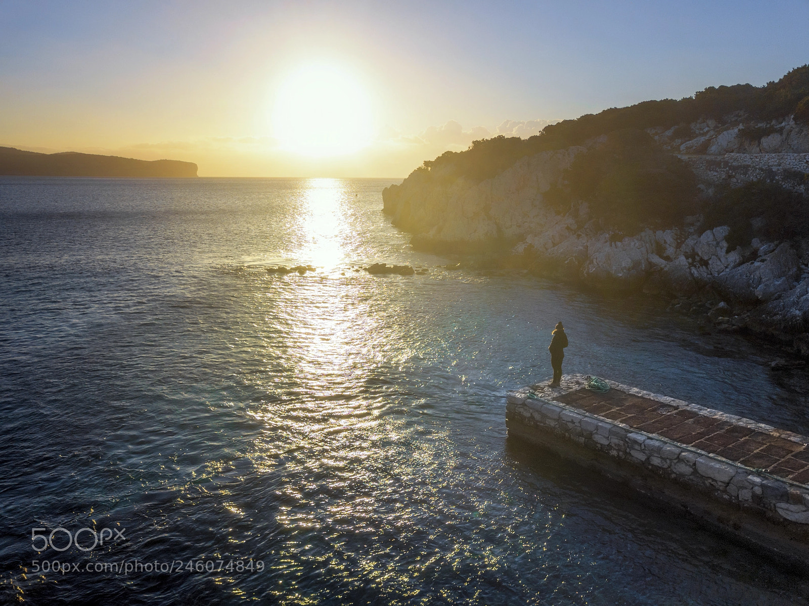 DJI FC220 sample photo. Sunrise at cala dragunara photography