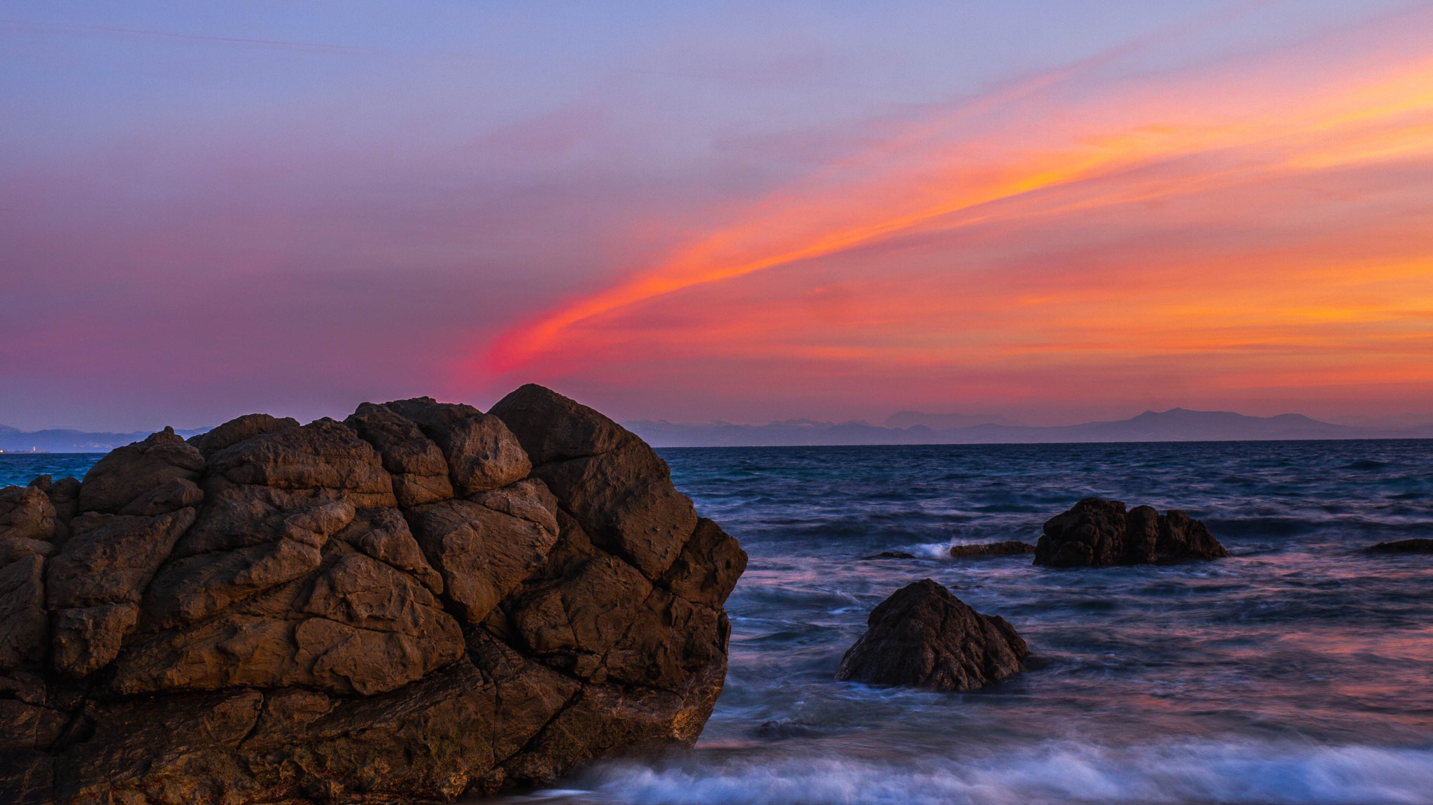 Panasonic Lumix DMC-GF2 sample photo. Pink sunset valdevaqueros photography
