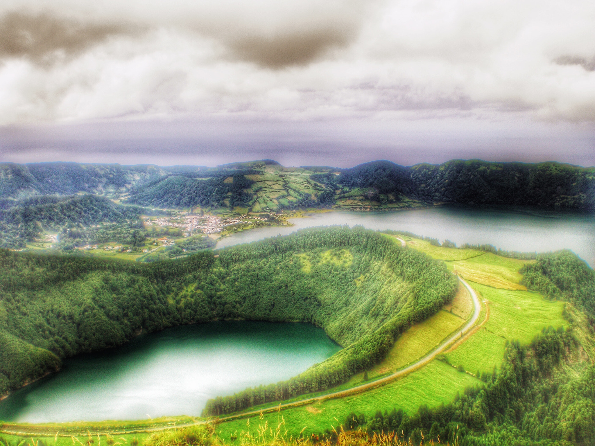 Olympus FE190/X750 sample photo. Lagunas en las azores photography