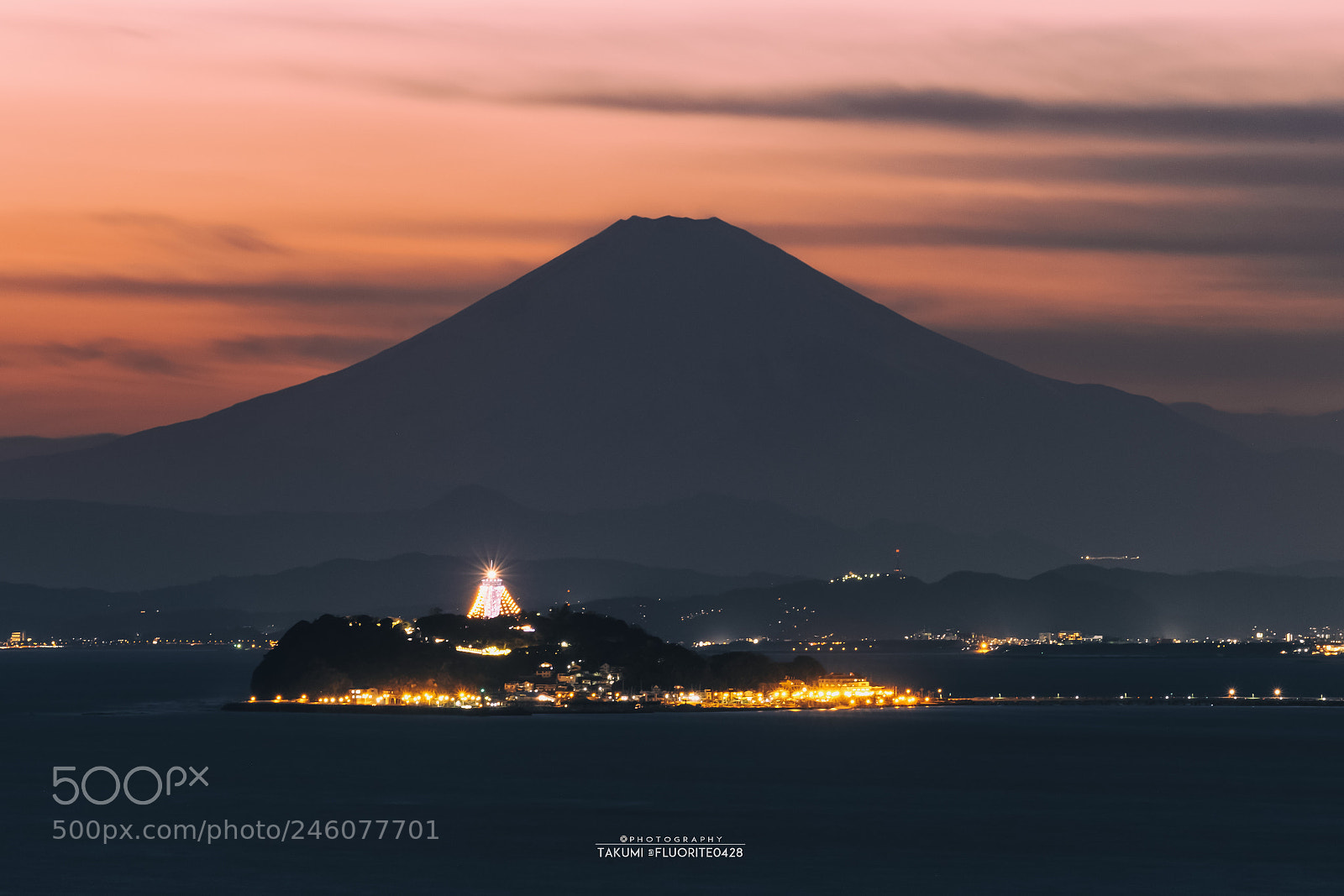 Fujifilm X-T2 sample photo. Enoshima and mt.fuji photography