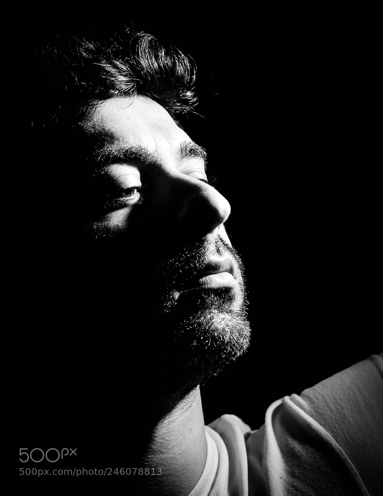 Nikon D700 sample photo. Lowkey portrait photography
