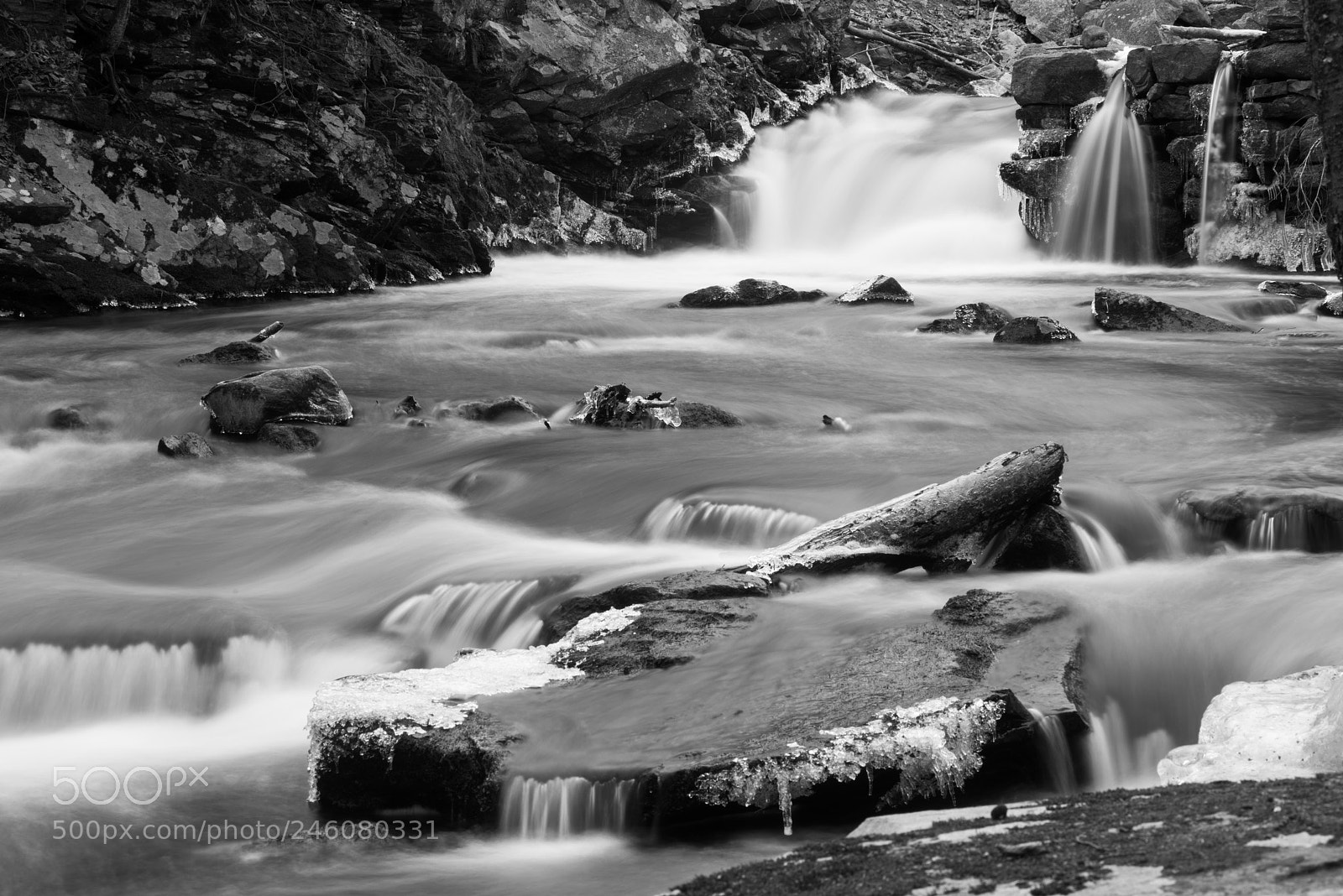 Pentax K-1 sample photo. Aspetuck river after snowmelt photography